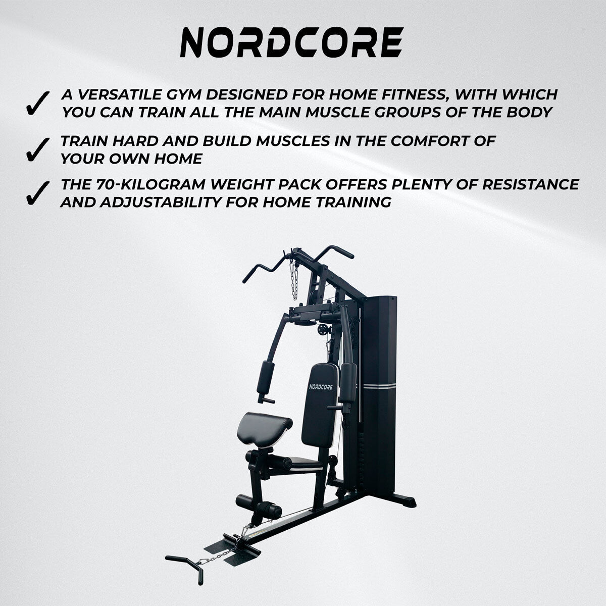 
              Nordcore Palestra Multifunzione Core 70 kg