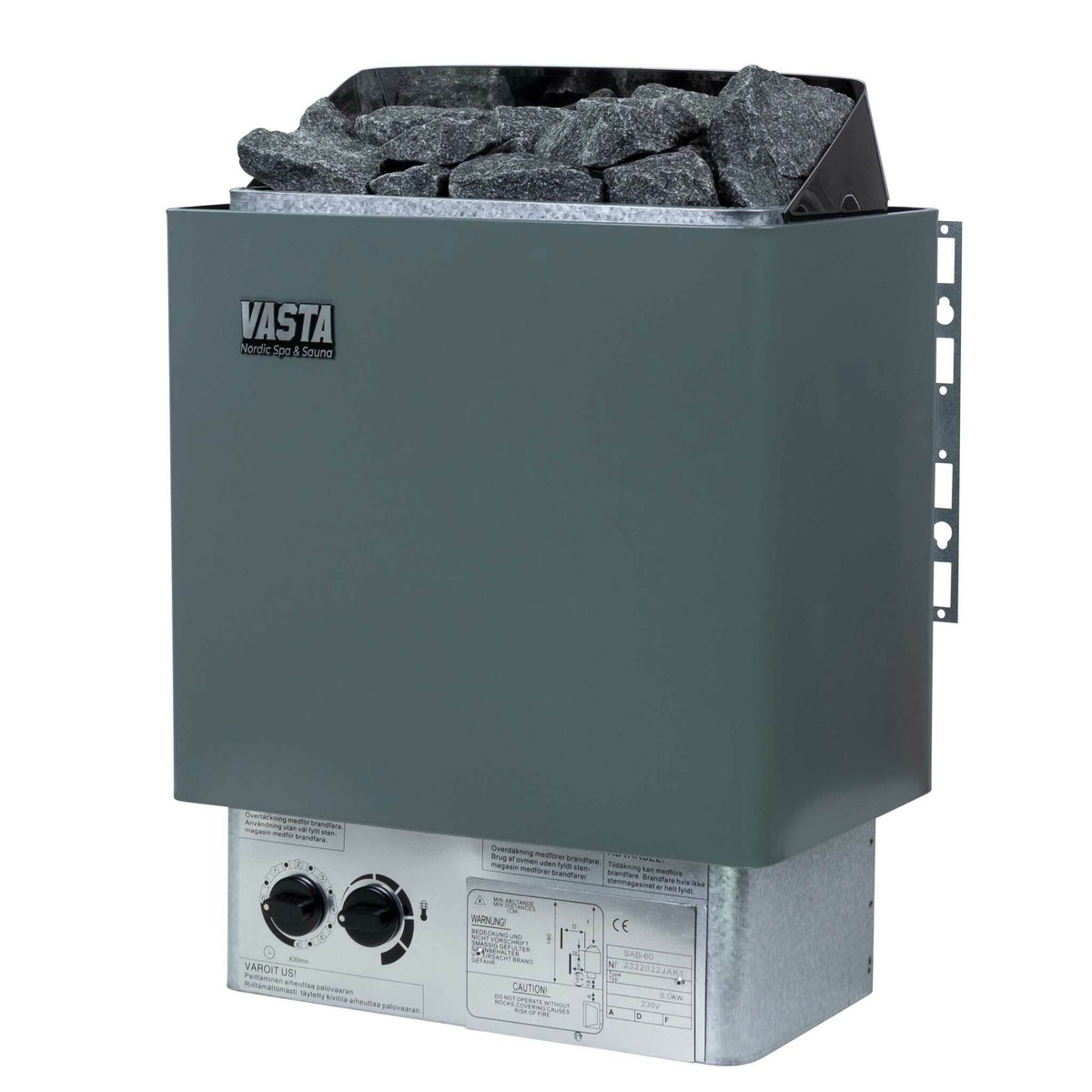 
              Vasta Electric Sauna Heater Spark 6kw, fixed control, 5-8m3