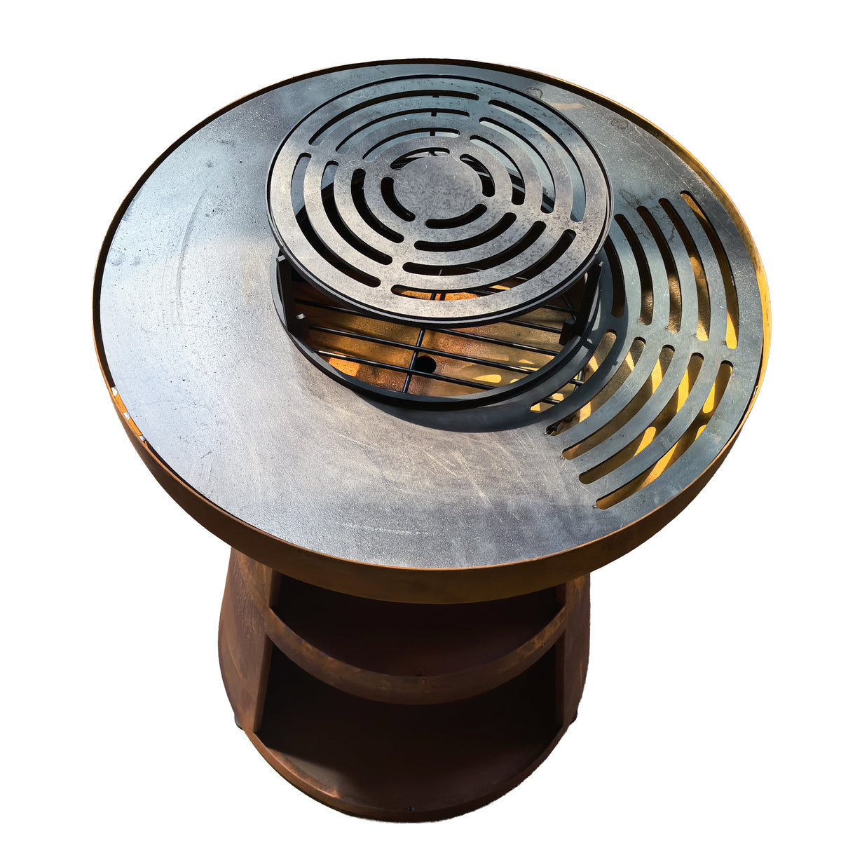 
              Limousin Brasero barbecue effet rouille