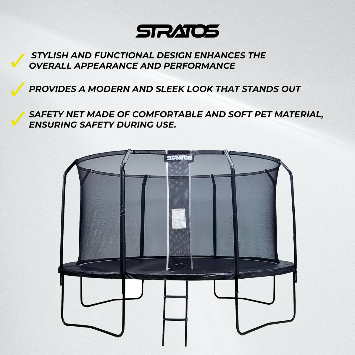 Stratos Trampolin 396cm Premium Black Line