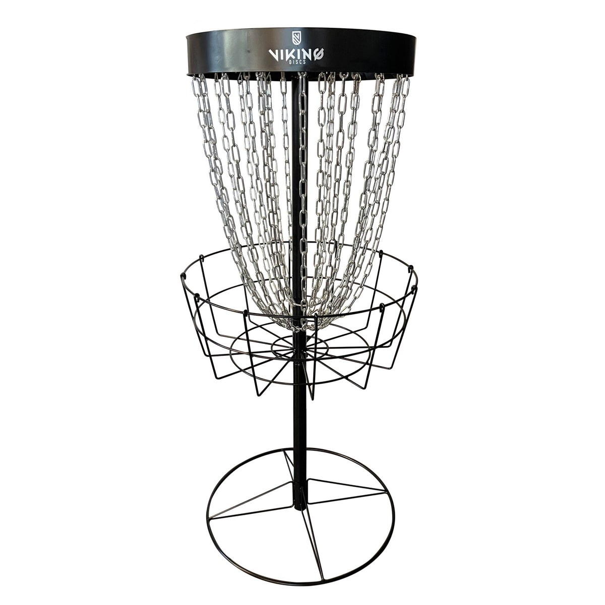 
              Viking Discs Royal Basket Disc Golf Basket, Black Edition