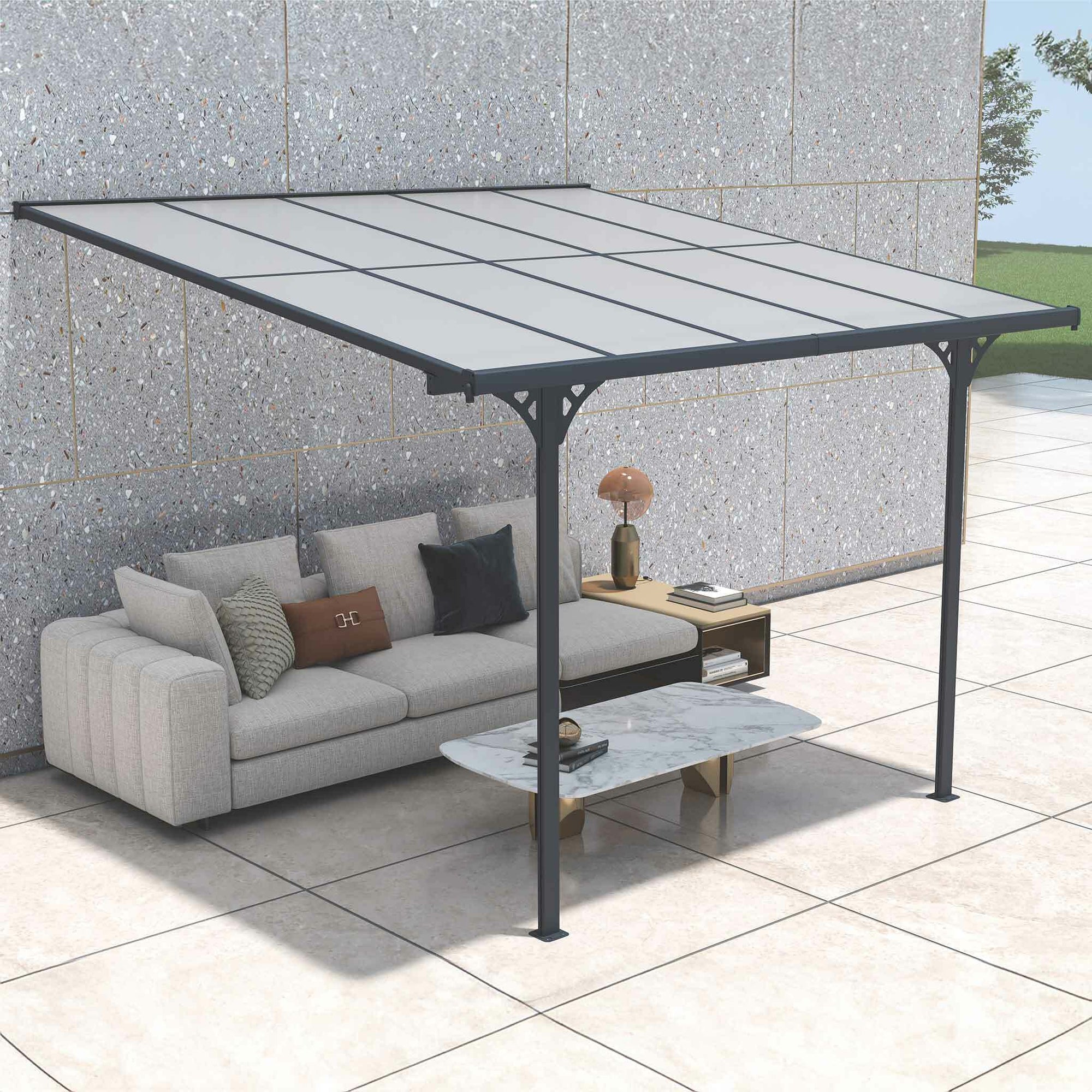 Fornorth Patio Cover 313x300x225-270cm