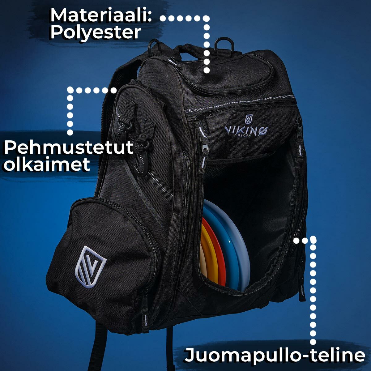 
              Viking Discs Rucksack Pro Frisbeegolf reppu