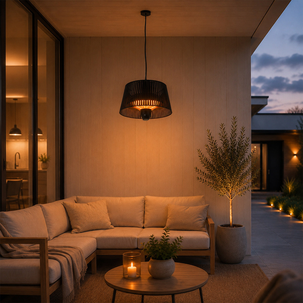 
              Fornorth Patio Heater for Ceiling with Light, Remote