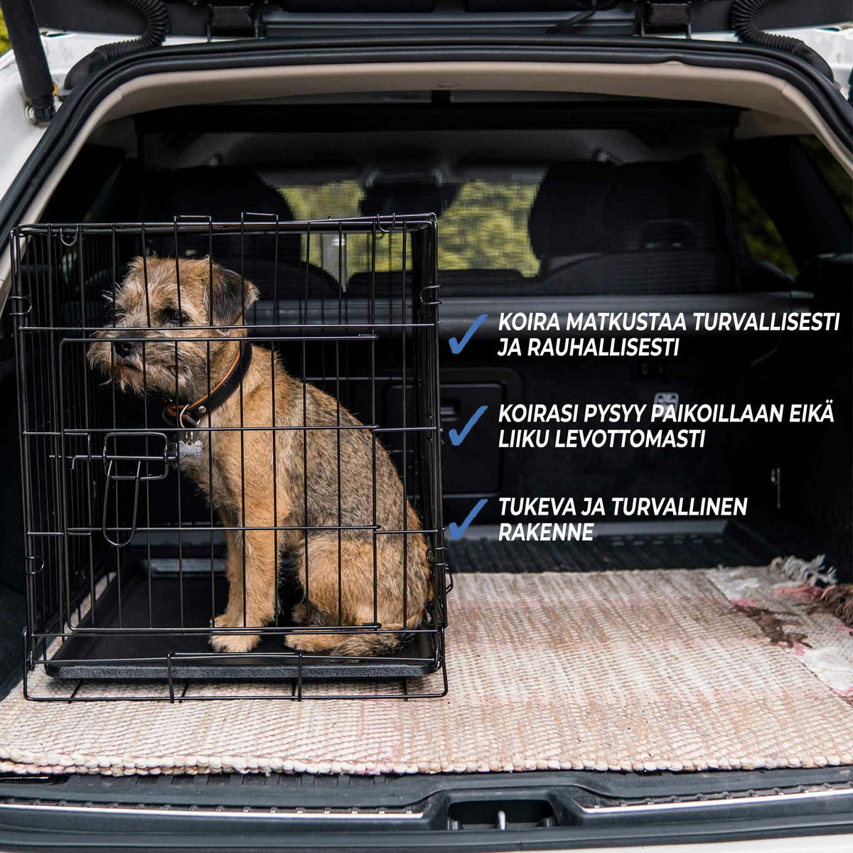 
              Trekker koiran kuljetushäkki kevytmetalli XXL