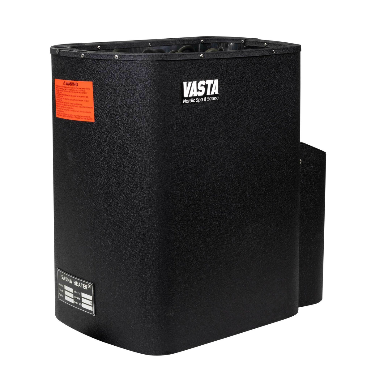 
              Vasta Electric Sauna Heater Blaze 6kw, fixed control, black