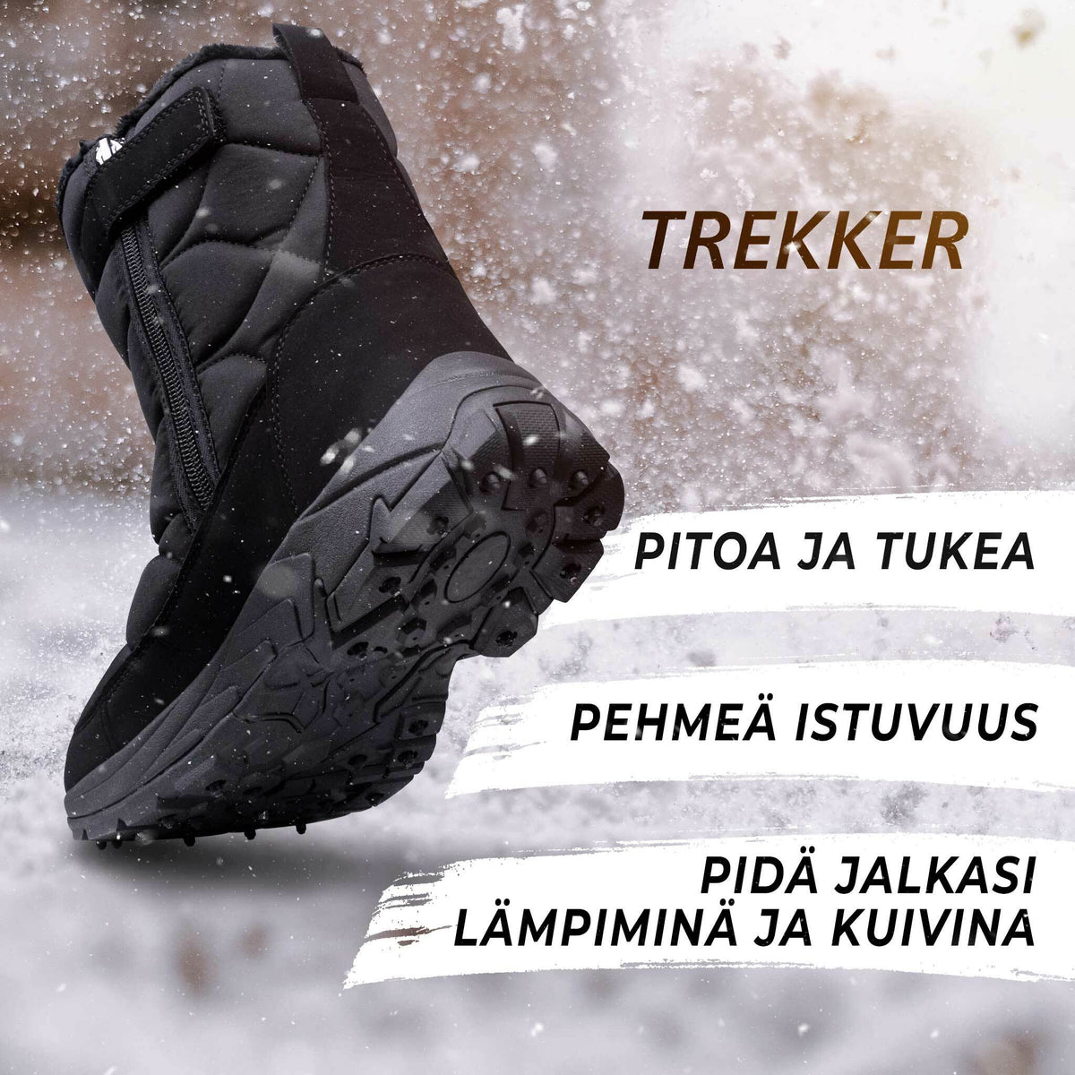
              Trekker Nastakengät Lämpösaapas, Koot 36-46