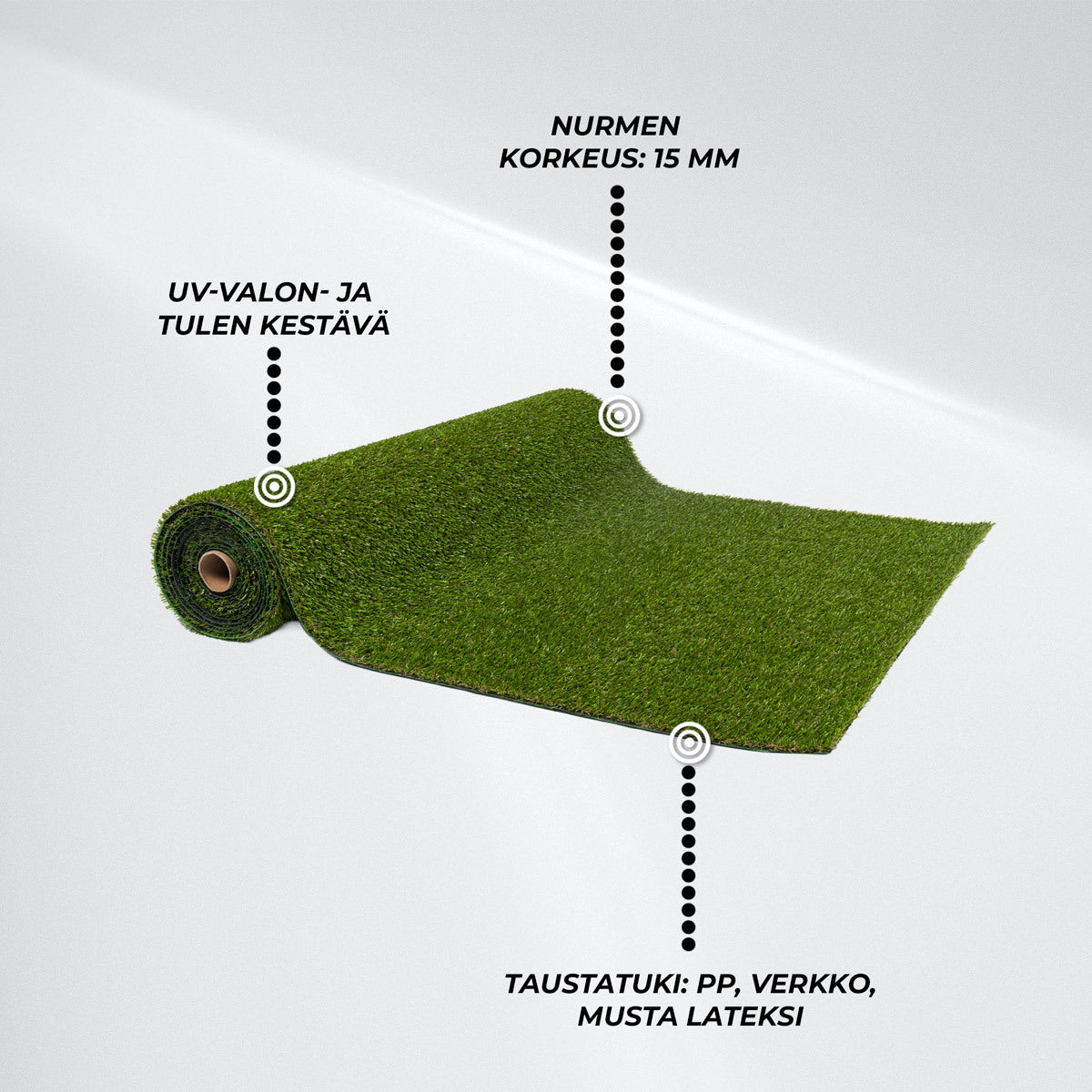 
              Fornorth Tekonurmi Original 15mm, 2x10m rulla