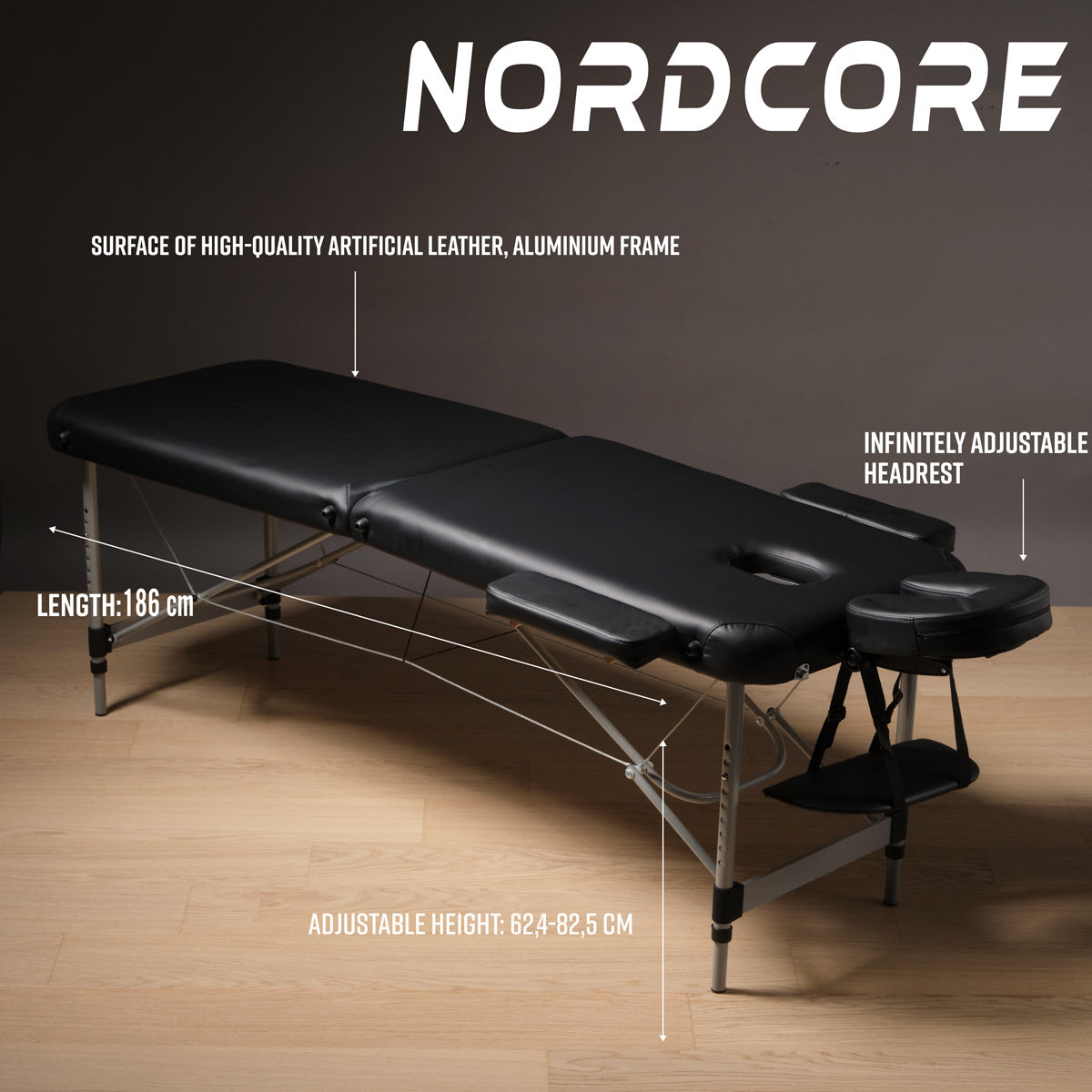 
              Nordcore Massageliege Core A200, schwarz