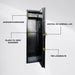Trekker Armoire à canon pour 6 canons AS600 v2 Avec verrouillage numérique, noir