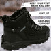 Trekker Chaussures d'hiver avec crampons, crampons rétractables
