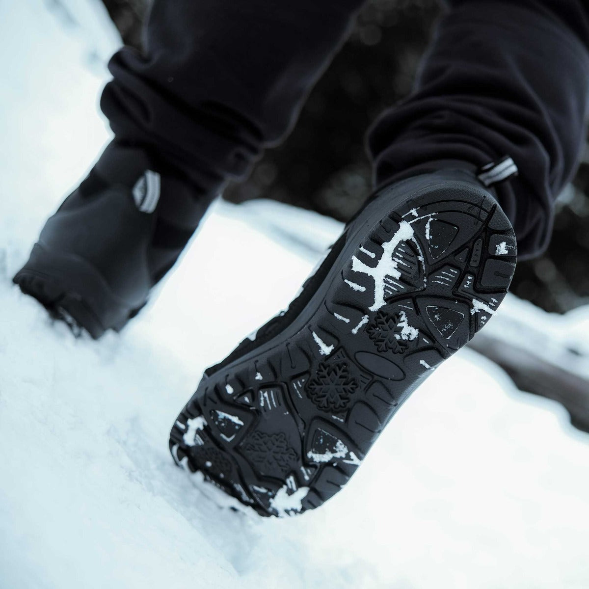Chaussure D'hiver Grise Avec Semelle Antidérapante Banque D'Images et  Photos Libres De Droits. Image 70315405