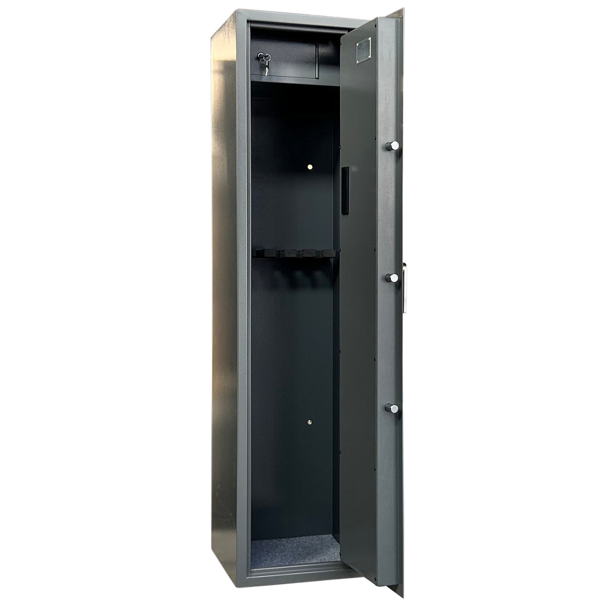 
              Trekker Asekaappi 5-Asetta AS500 V2, Harmaa, Digitaalilukolla