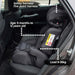 Kikid Car Seat Basic, 9-36 kg, Black Edition