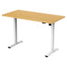 Lykke Electric Standing Desk M100, white/oak, 120 x 60 cm