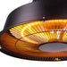 Fornorth Patio Heater Ceiling Heater Comfort 1500W, black