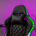 Kuura Gaming Chaise Gamer RGB, Noir