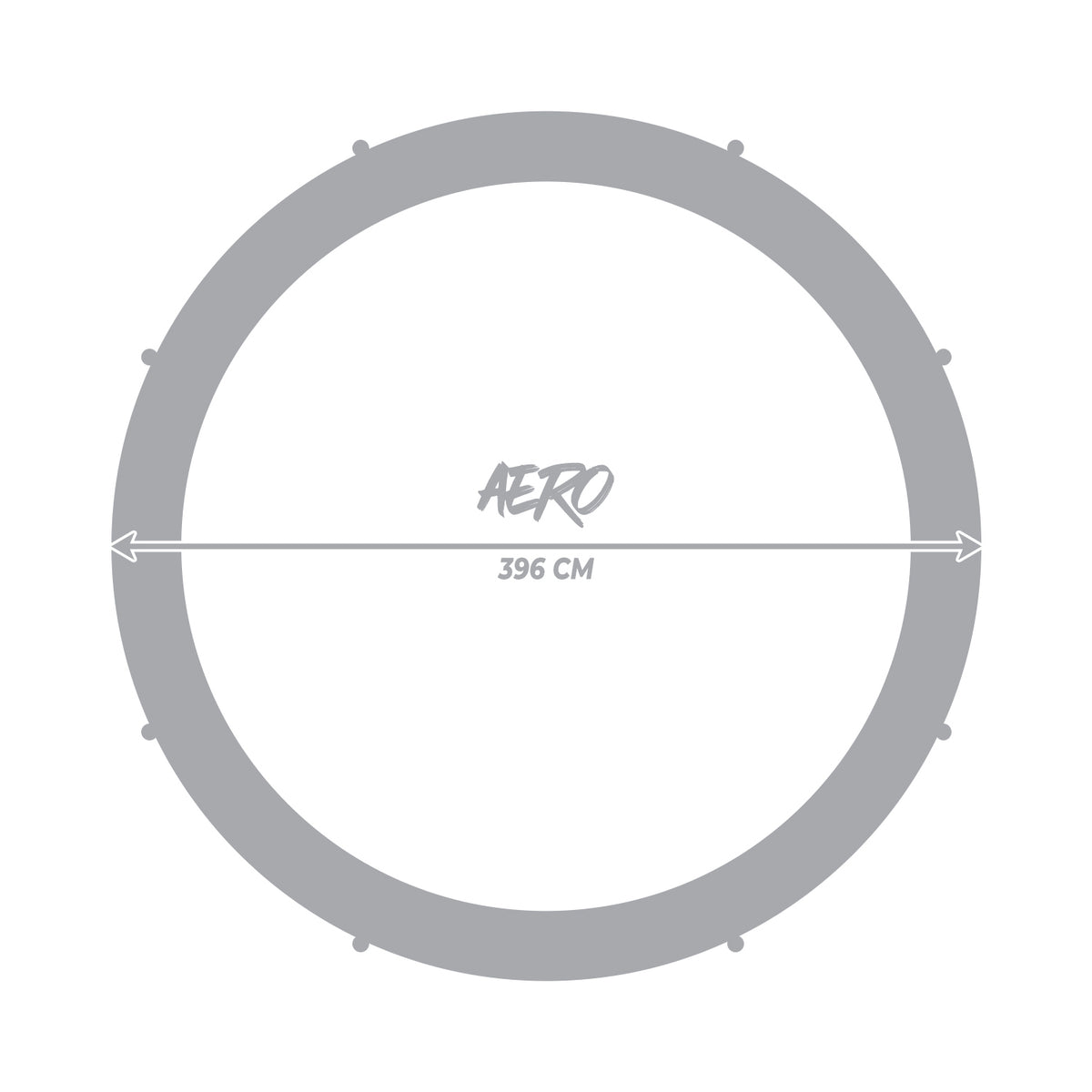 
              React Aero trampoliini 3,96m turvaverkolla