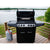 KOBE Barbecue à gaz STYLE PLATINUM, BLACK EDITION 4 brûleurs et cuisinière latérale, 145x61x116cm