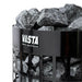 Vasta Electric Sauna Heater Ignite 8kw, fixed control, 7-12m3, black steel