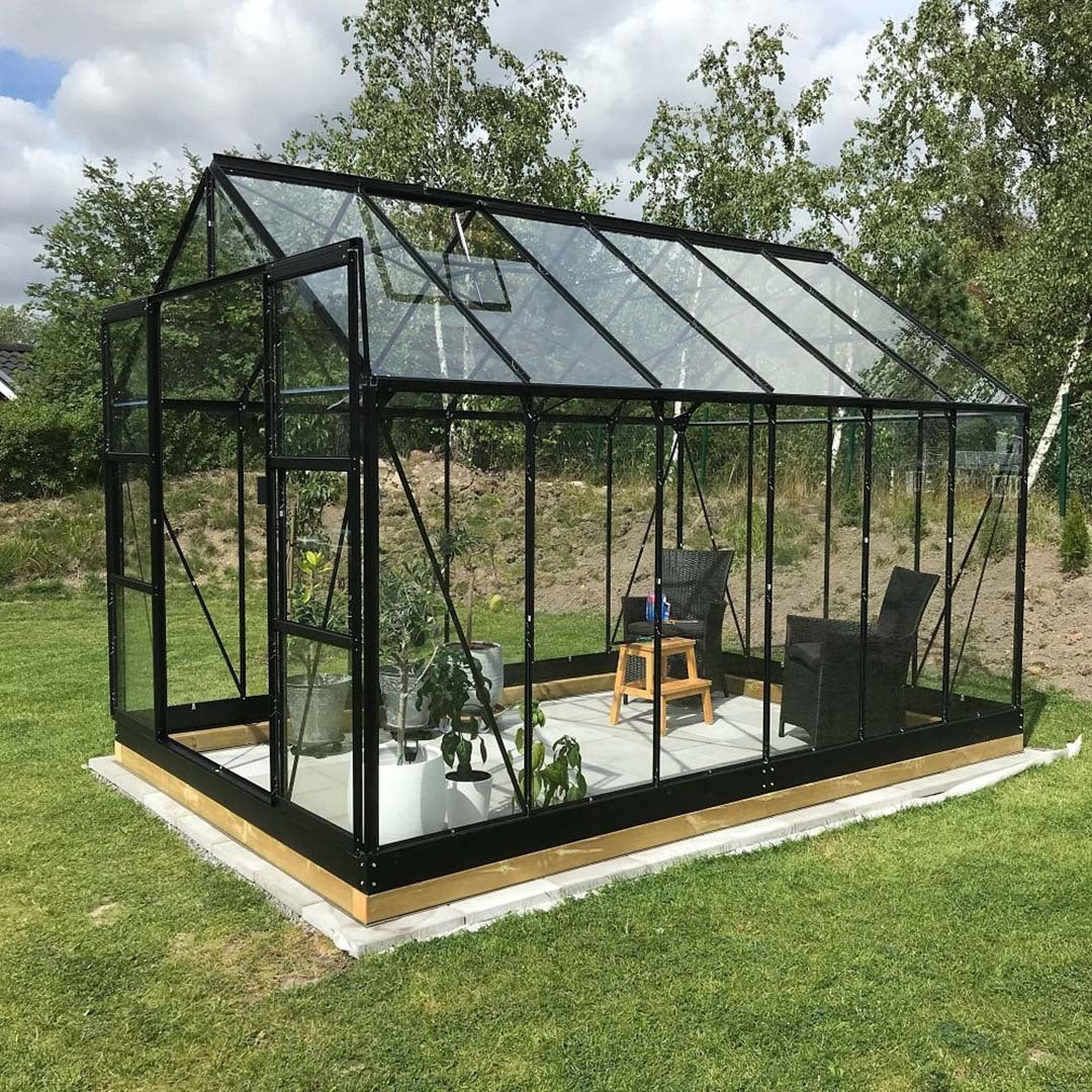 Lykke Greenhouse Hybrid 9,7m2, black