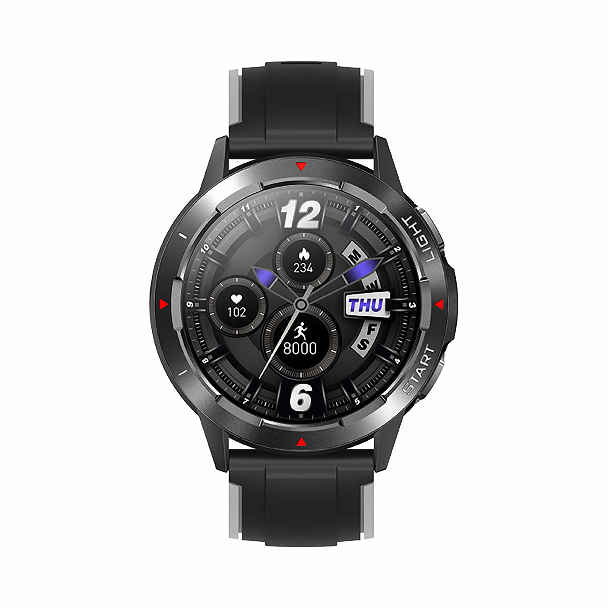 Kuura Smartwatch Sport S5 GPS v2, Schwarz