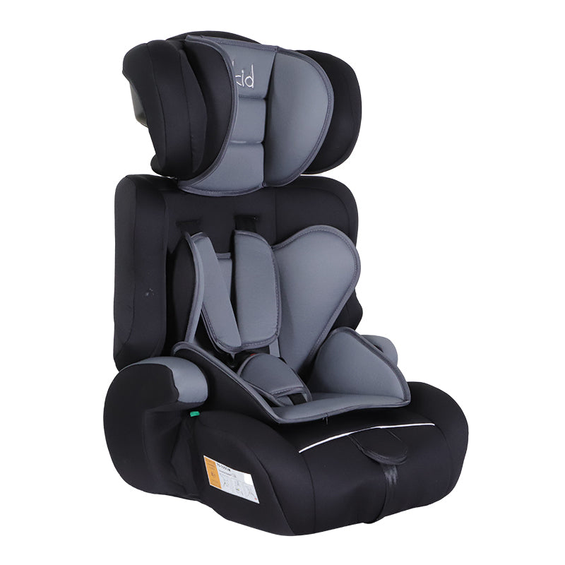 Kikid Car Seat Basic 76-105cm R129, black-grey