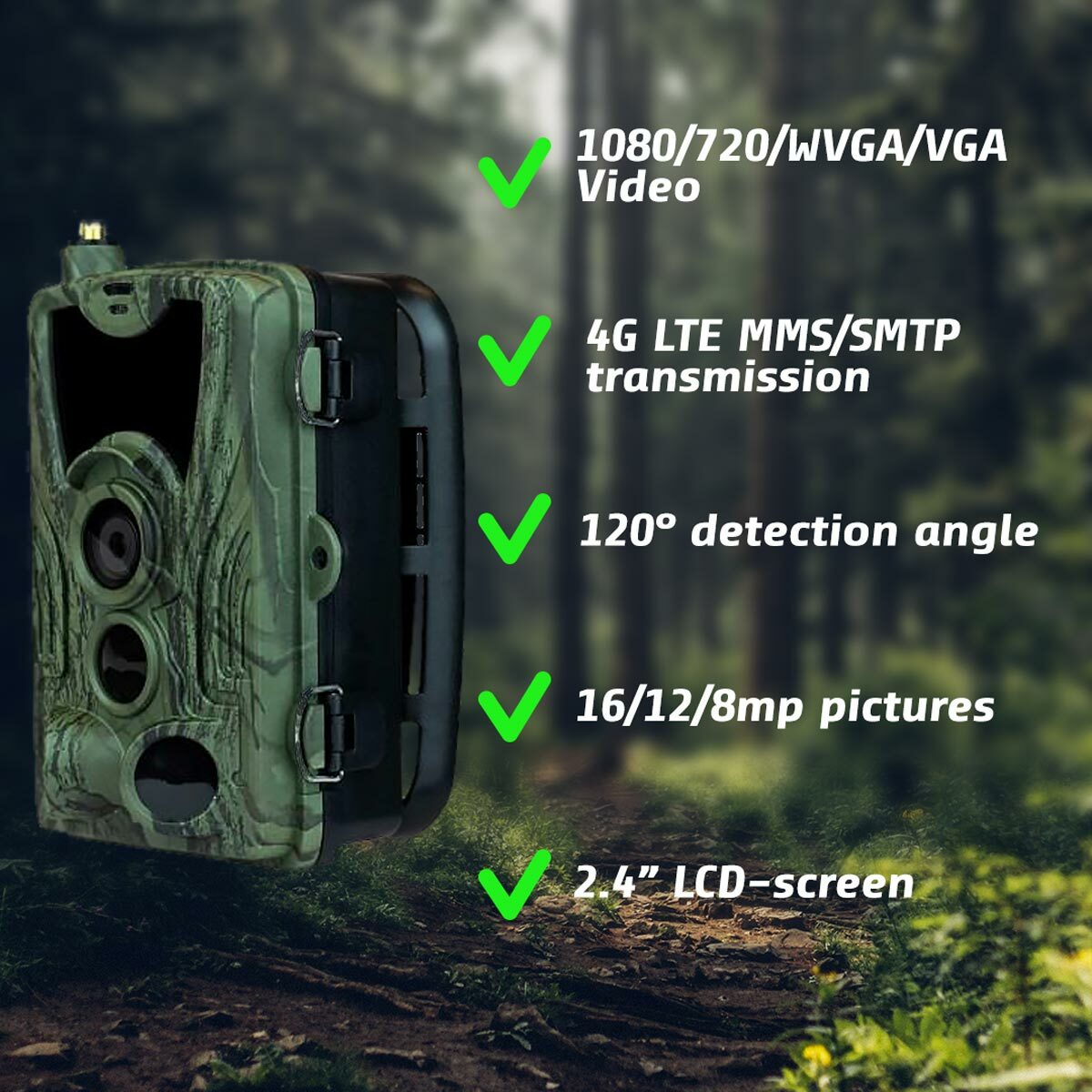 Trekker camara fototrampeo Premium live 4G - 349,00 EUR - Nordic ProStore
