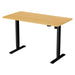 Lykke Electric Standing Desk M100, black/oak, 120 x 60 cm