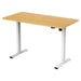 Lykke Elektrisch Höhenverstellbarer Schreibtisch M100, eichenfarben/weiß, 140 x 70 cm