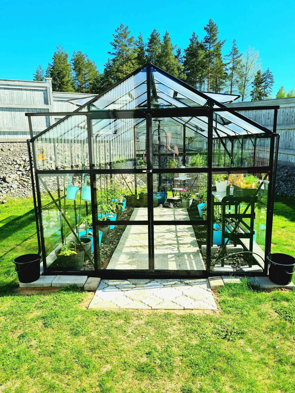 
              Metalcraft Serra da giardino, 11,1m², 4mm vetro di sicurezza, nero