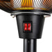 Fornorth Heizstrahler Standing Heater Premium 2000W, schwarz