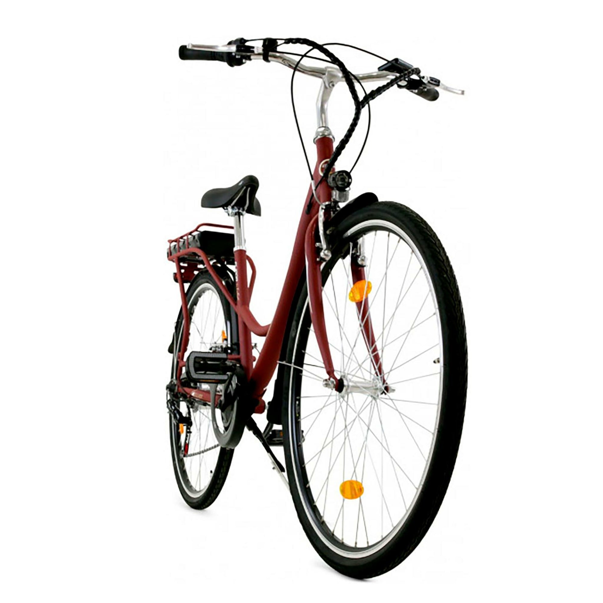 Lyfco Bicicleta Eléctrica Elinor 28'', roja mate