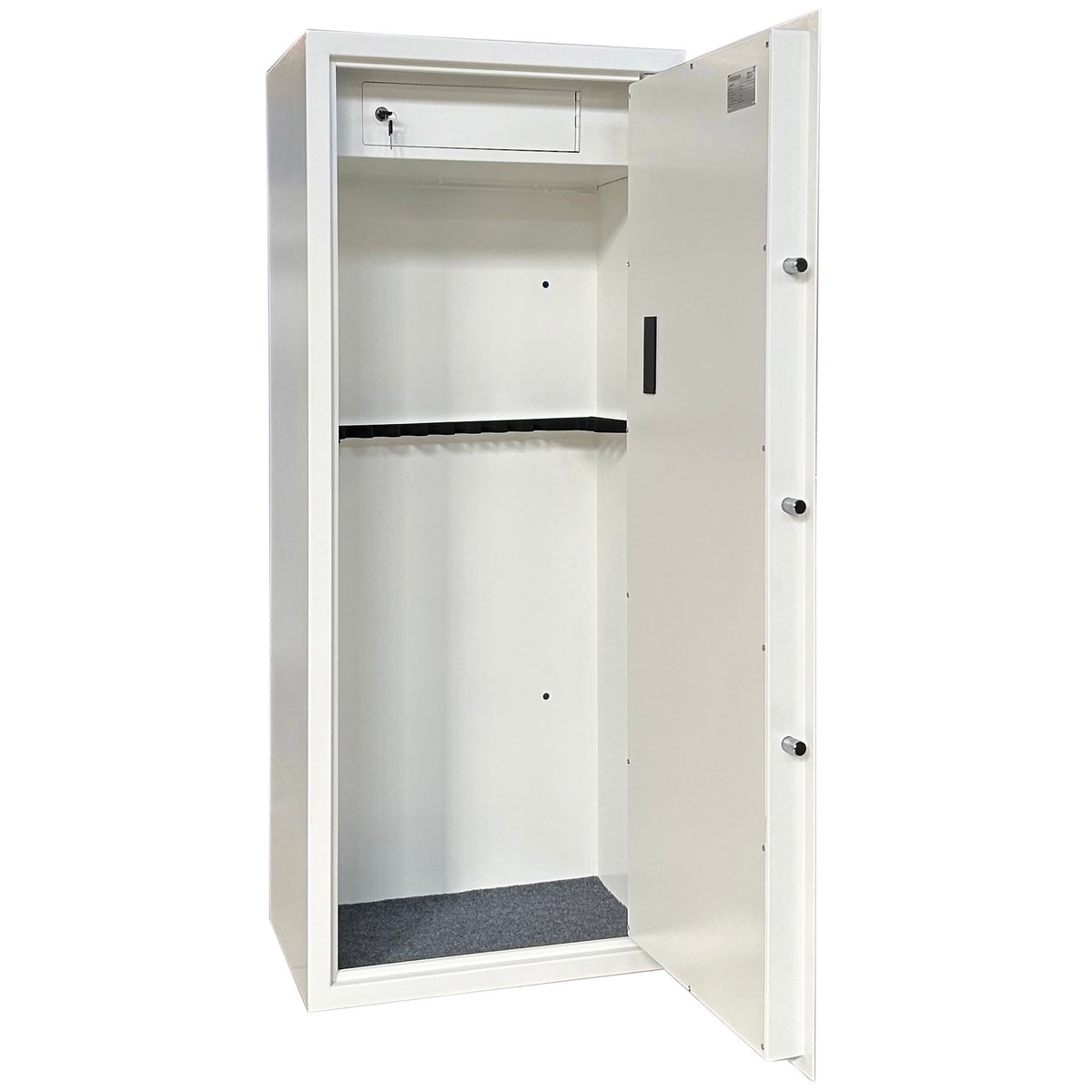 
              Trekker Armario para Armas AS1400, Capacidad para 14 Armas, blanco, con berradura digital