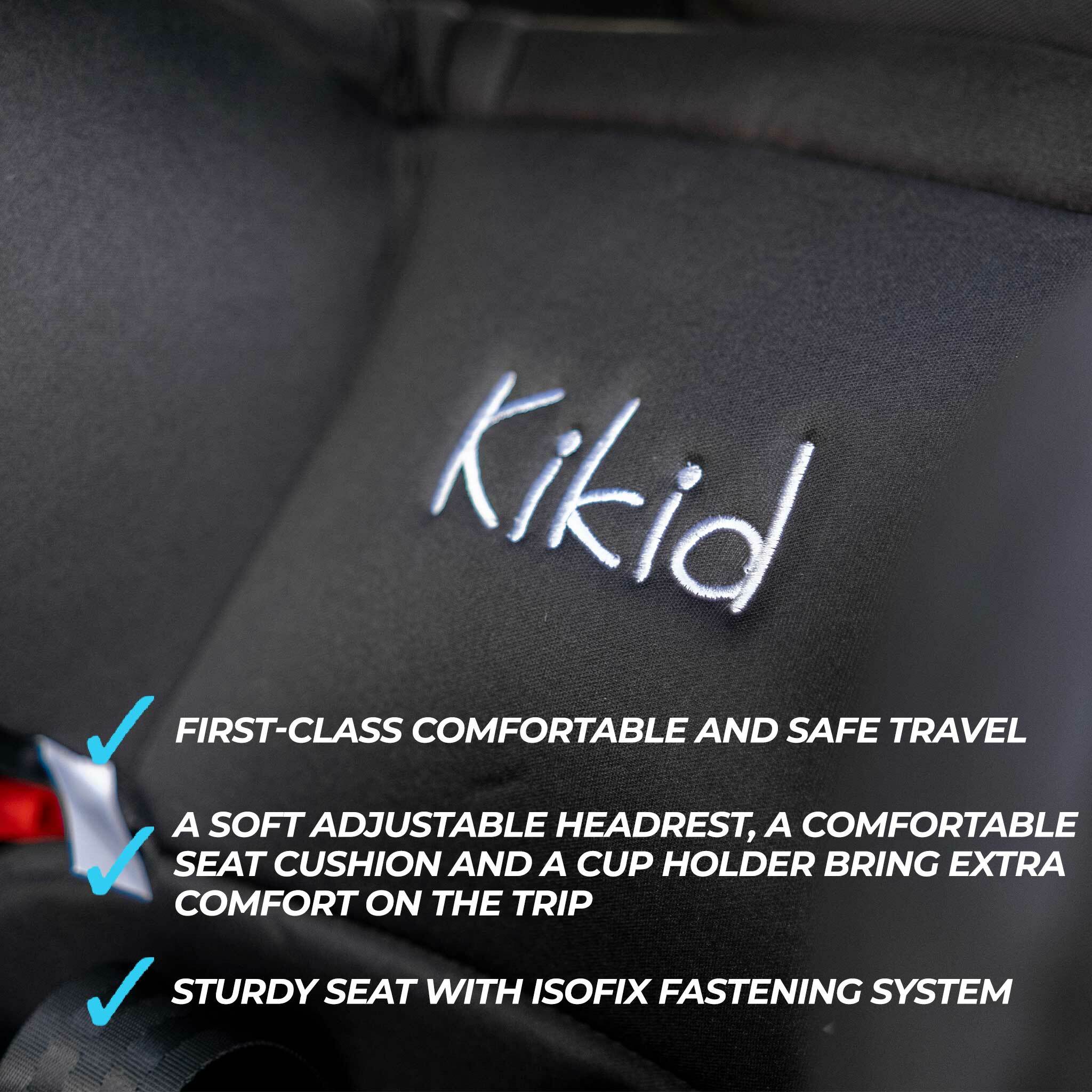 Kikid Kindersitz Premium, ISOFIX, 9-36 kg Black Edition - 169,00