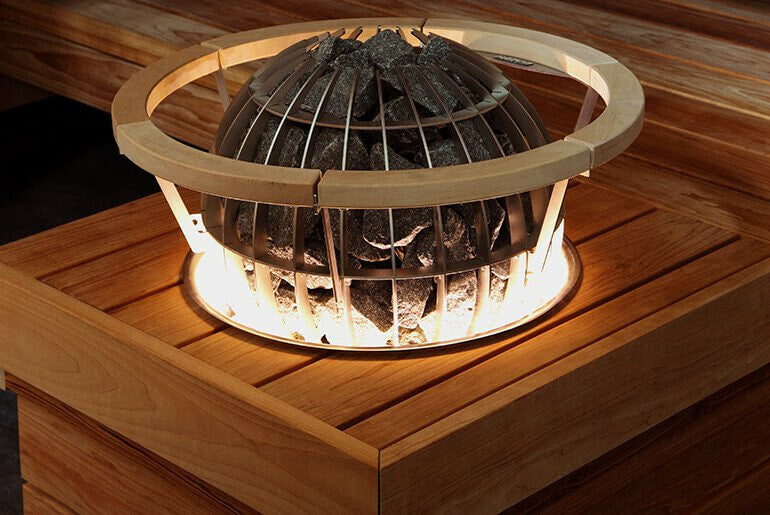 
              Harvia Illuminated immersion collar HPC2L, stainless steel