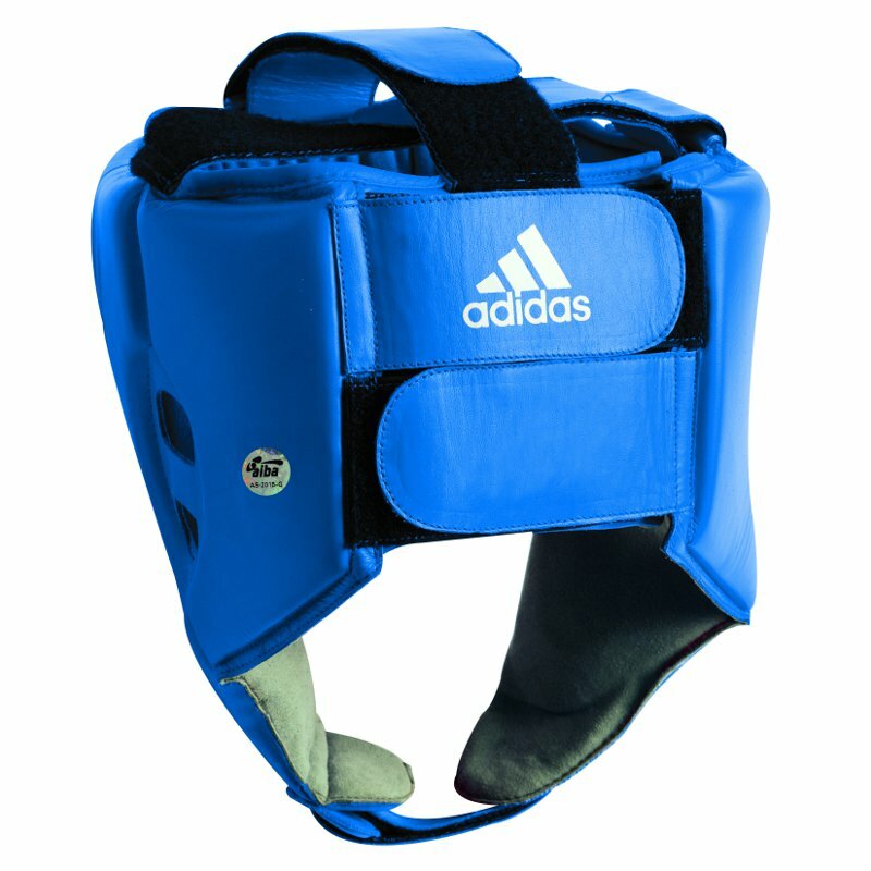 Adidas AIBA Casque de boxe, bleu