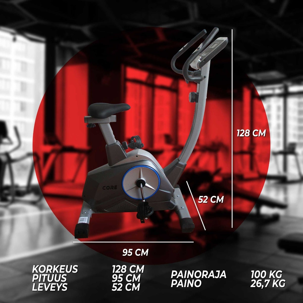 
              Core kuntopyörä magneettivastuksella