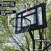 ProSport Basketballkorb Junior 2,1-2,6m, Schwarze Edition