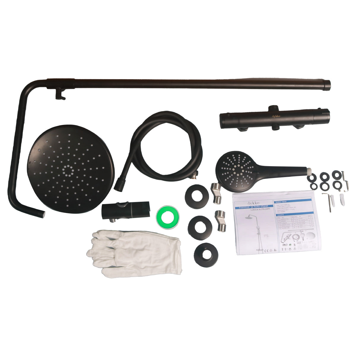 
              Lykke Brusesæt Comfort, sort