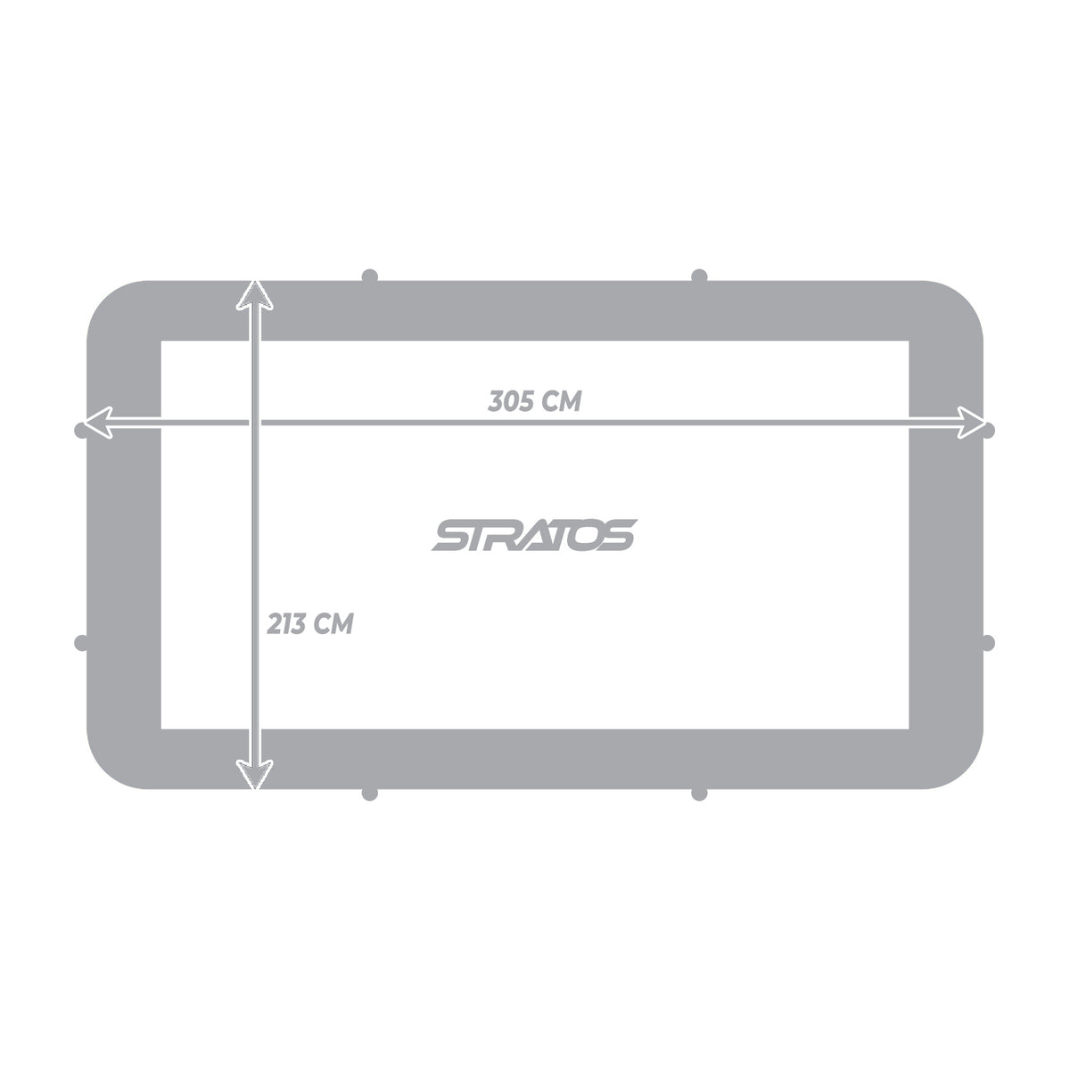 
              Stratos Trampoliini suorakaide 213x305 cm