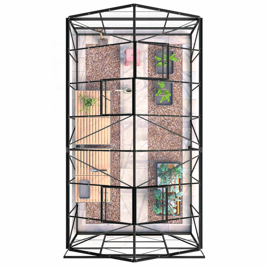 
              Lykke Tuinkas Hybrid 11,3m2, zwart