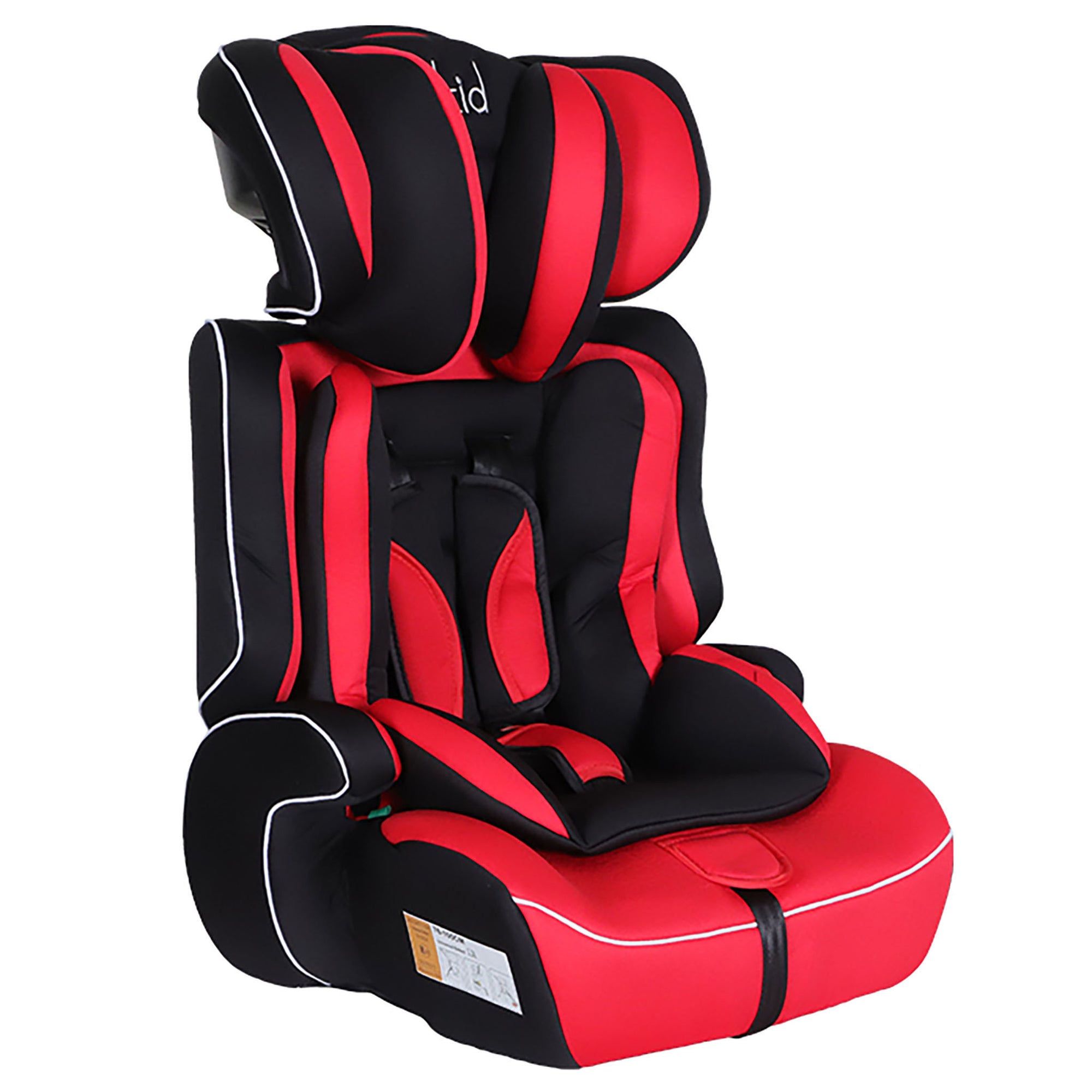 Kikid Car Seat Basic 76-105cm R129, black red