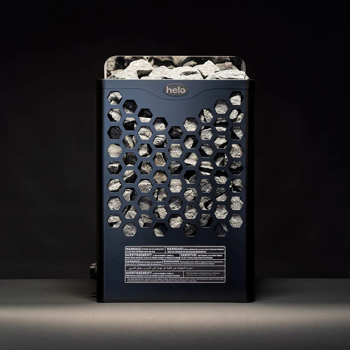 
              Helo Poêle de Sauna Électrique Hanko 60 STJ, 6kW, 5-9m³ commande fixe, noir