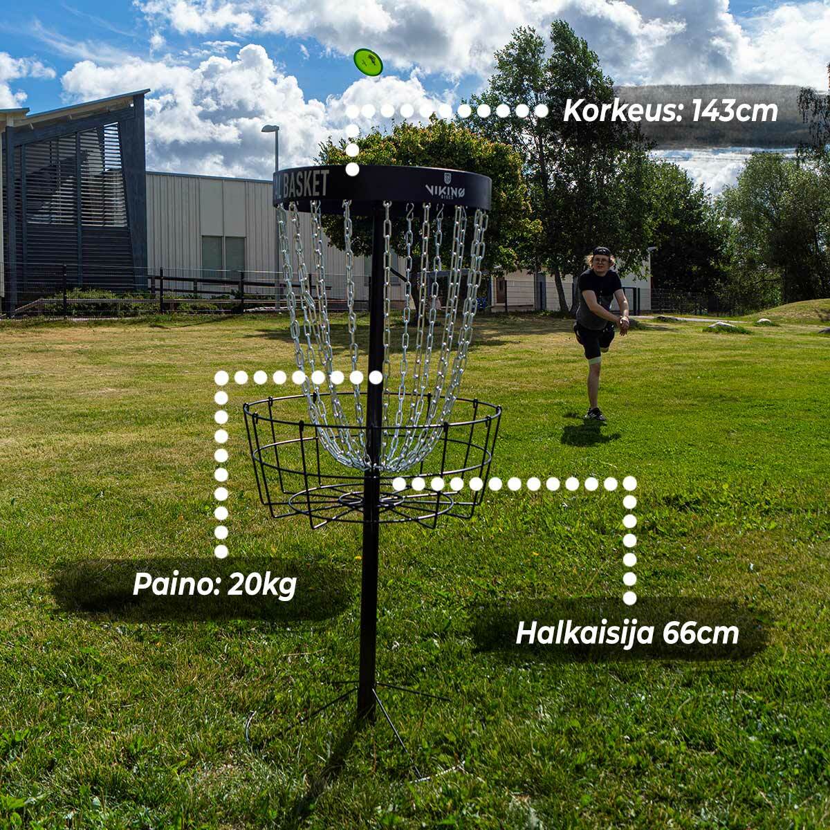 
              Viking Discs Royal Basket frisbeegolfkori, Black edition