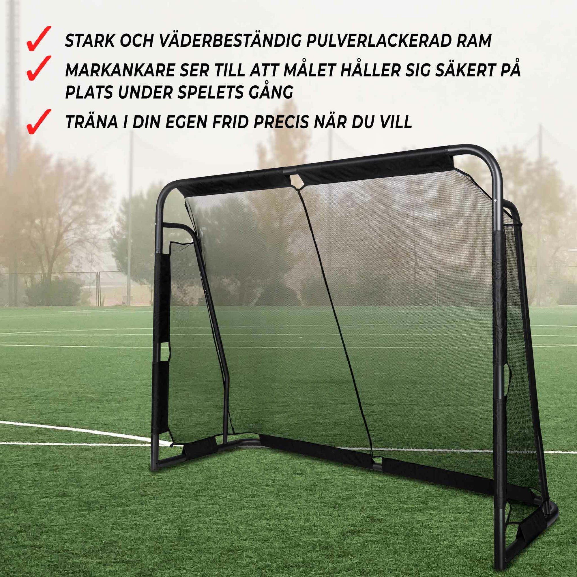 Prosport Football Goal 300x200x90 Premium black