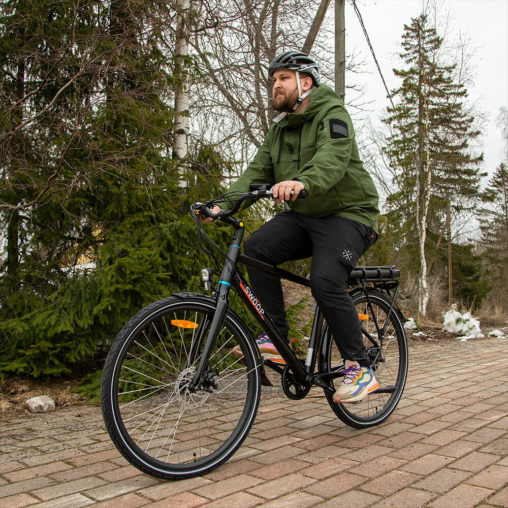 Swoop Bicicleta Eléctrica City, 28" hombre