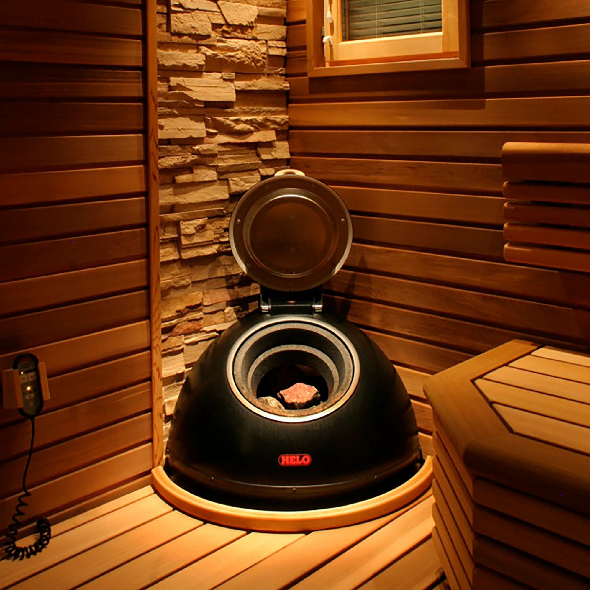Helo Calefactor eléctrico para sauna Saunatonttu 8, 8kW, 9-17m³, control separado