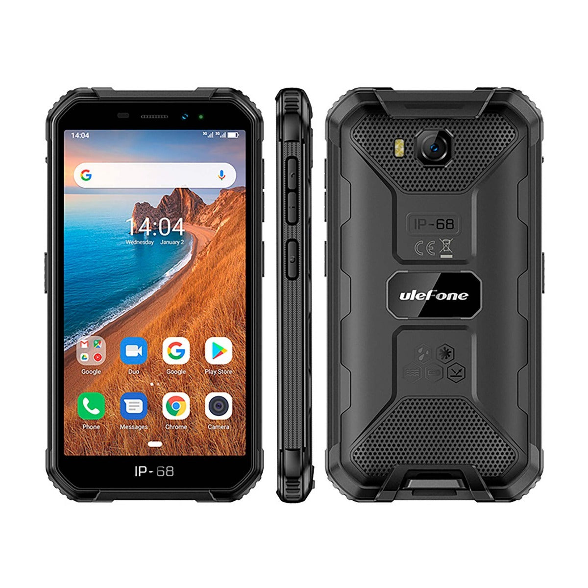 Ulefone Armor X6 3G, IP68 Outdoor-Smartphone, schwarz