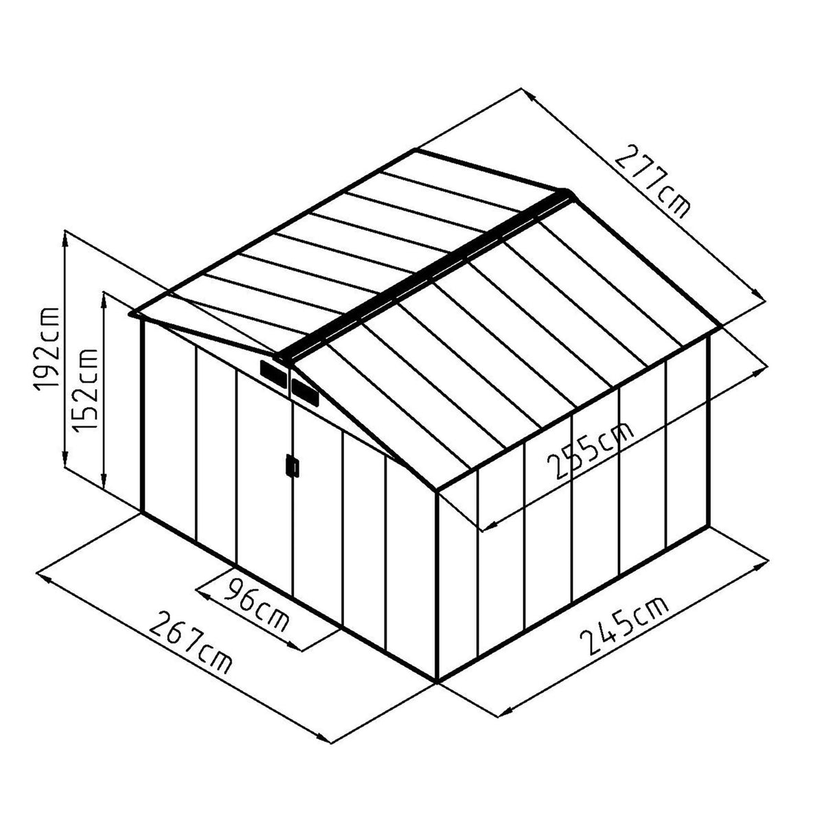 
              Fornorth Casetta da Giardino, 7.06m2, Verde
